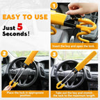 Twin Bar Steering Wheel Lock Anti Theft Universal Car Security Device