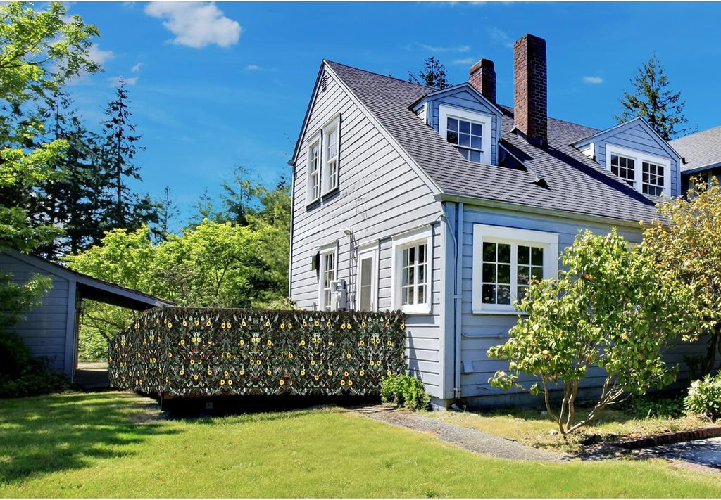 2PCS Artificial Leaf Fence Expandable Garden Privacy Screen Trellis Panel