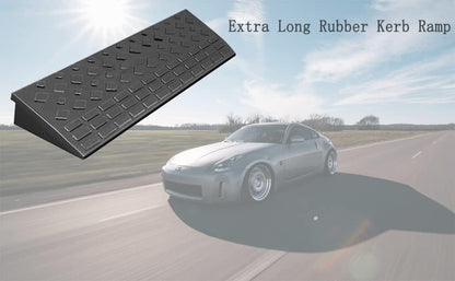 Rubber Kerb Ramp Heavy Duty 100x25x10cm Non Slip Driveway Threshold Access