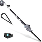 Cordless Telescopic Hedge Trimmer Long Reach 2x 2.0Ah Batteries Adjustable