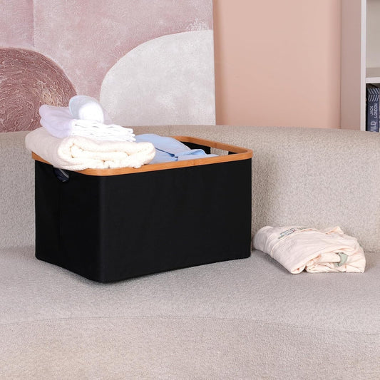 efluky Foldable Laundry Basket 60L Collapsible Storage Basket 2pc