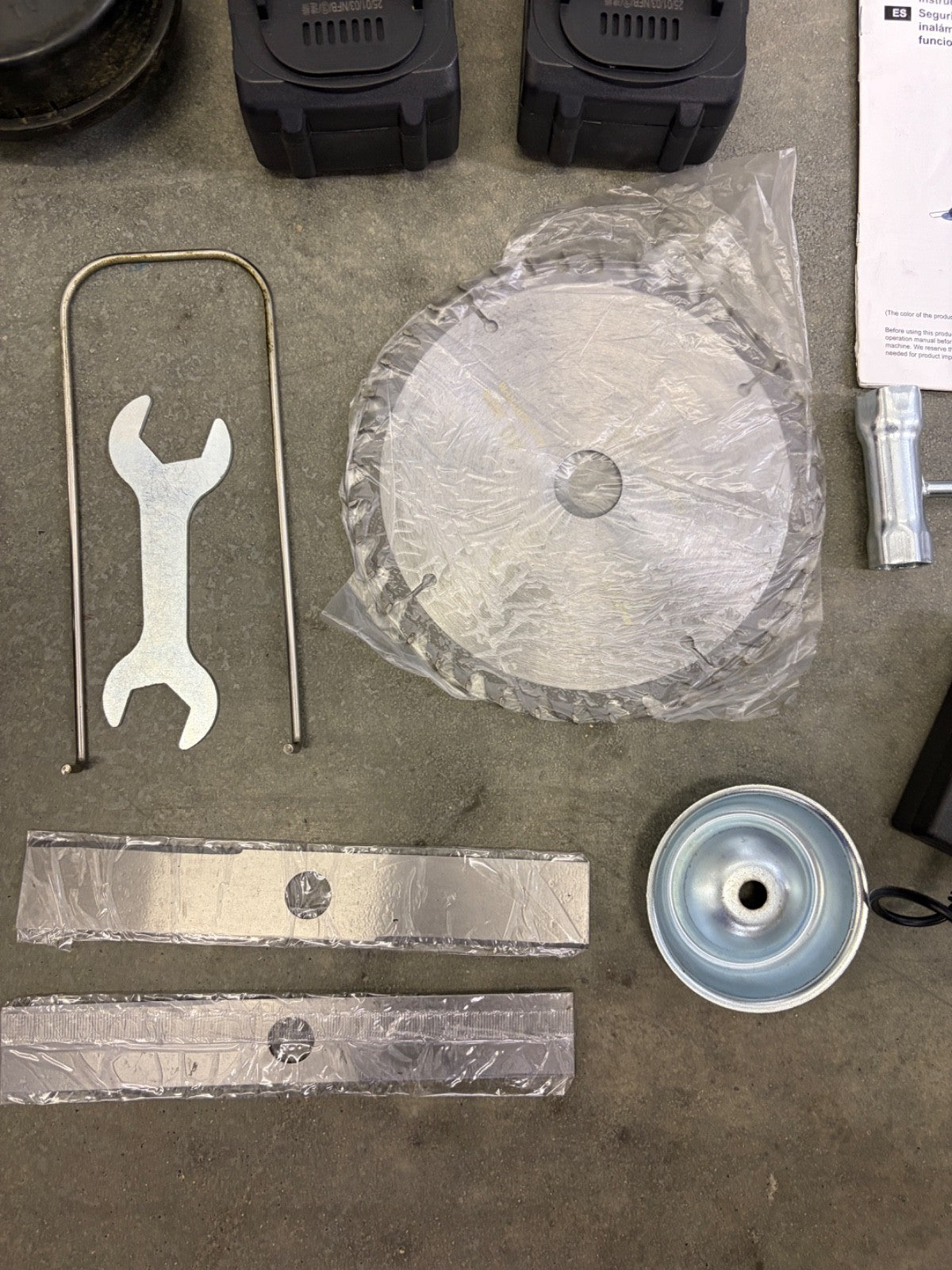 Cordless Grass Strimmer Wire Trimmer Metal Blades Garden Cutter Tool