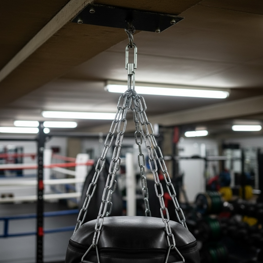 Forza Punch Bag Chain Ceiling Hanger 4 Hooks 360 Swivel Boxing Steel Mount Gym