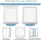 Zebra Day Night Roller Blind Easy Fit Window Shade 85x230cm White