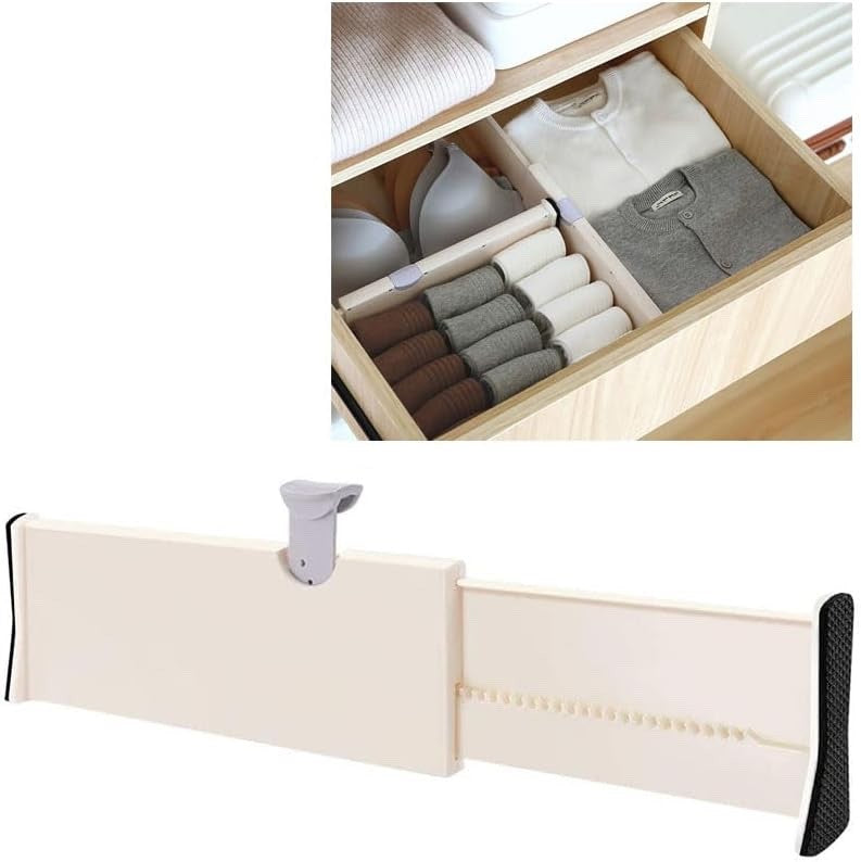 AFLOS Adjustable Drawer Divider Drawer Divider Organisers 27.5-44cm