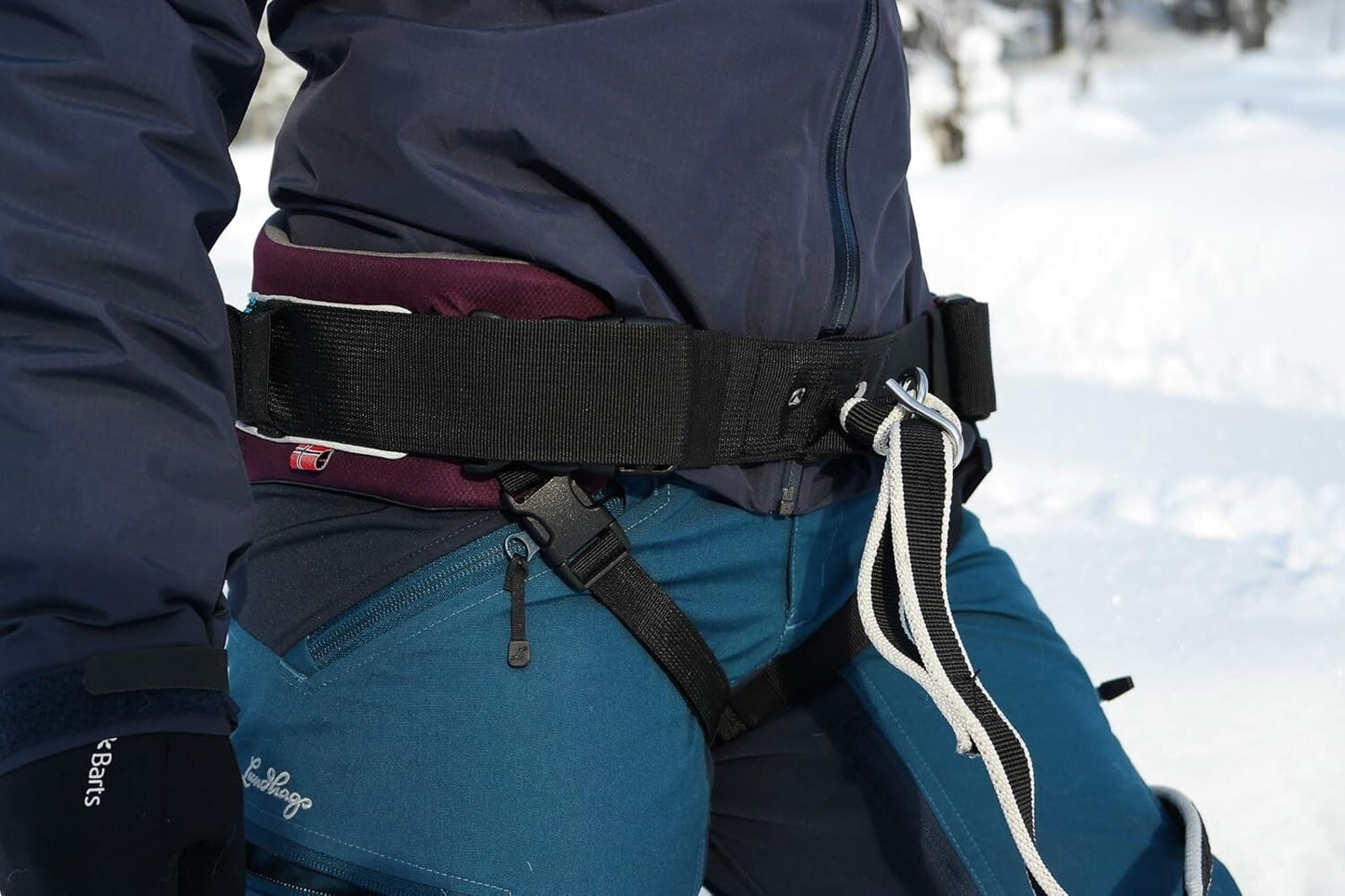Non-Stop Dogwear Trekking Belt Canicross Human Harness Purple Medium