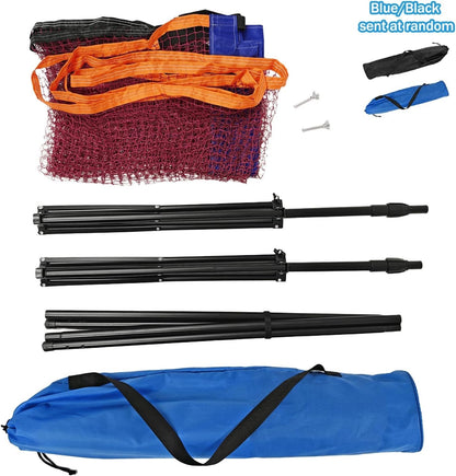 Badminton Net Portable Stand 4.1M Adjustable Height Tennis Volleyball Set Game