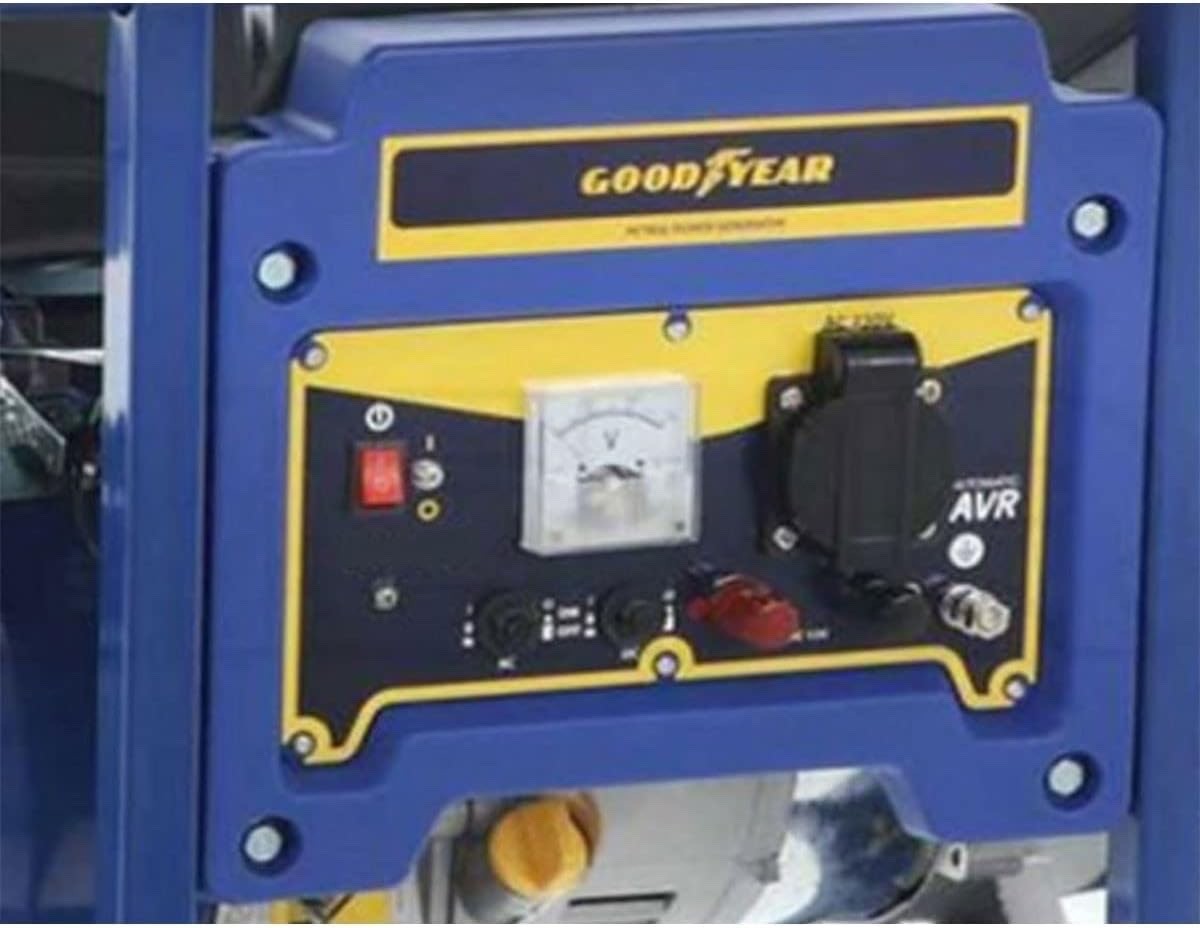 Goodyear generator 94 cm3  4t OHV 2.5 HP petrol. 1000 W 230 V AVR