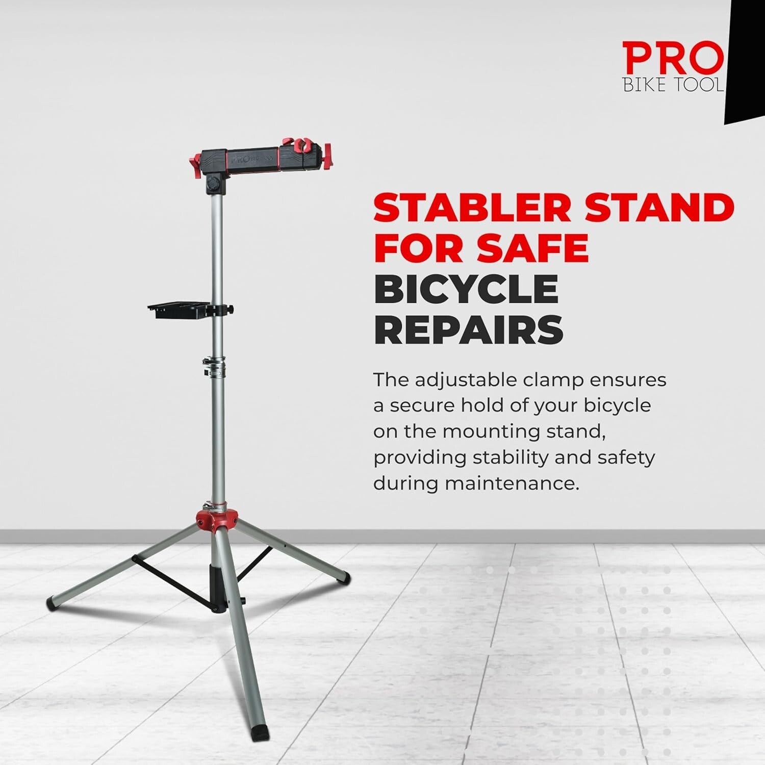 PRO BIKE TOOL Bike Repair Stand - Stable Bike Work Stand for Maintenance
