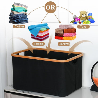 efluky Foldable Laundry Basket 60L Collapsible Storage Basket 2pc