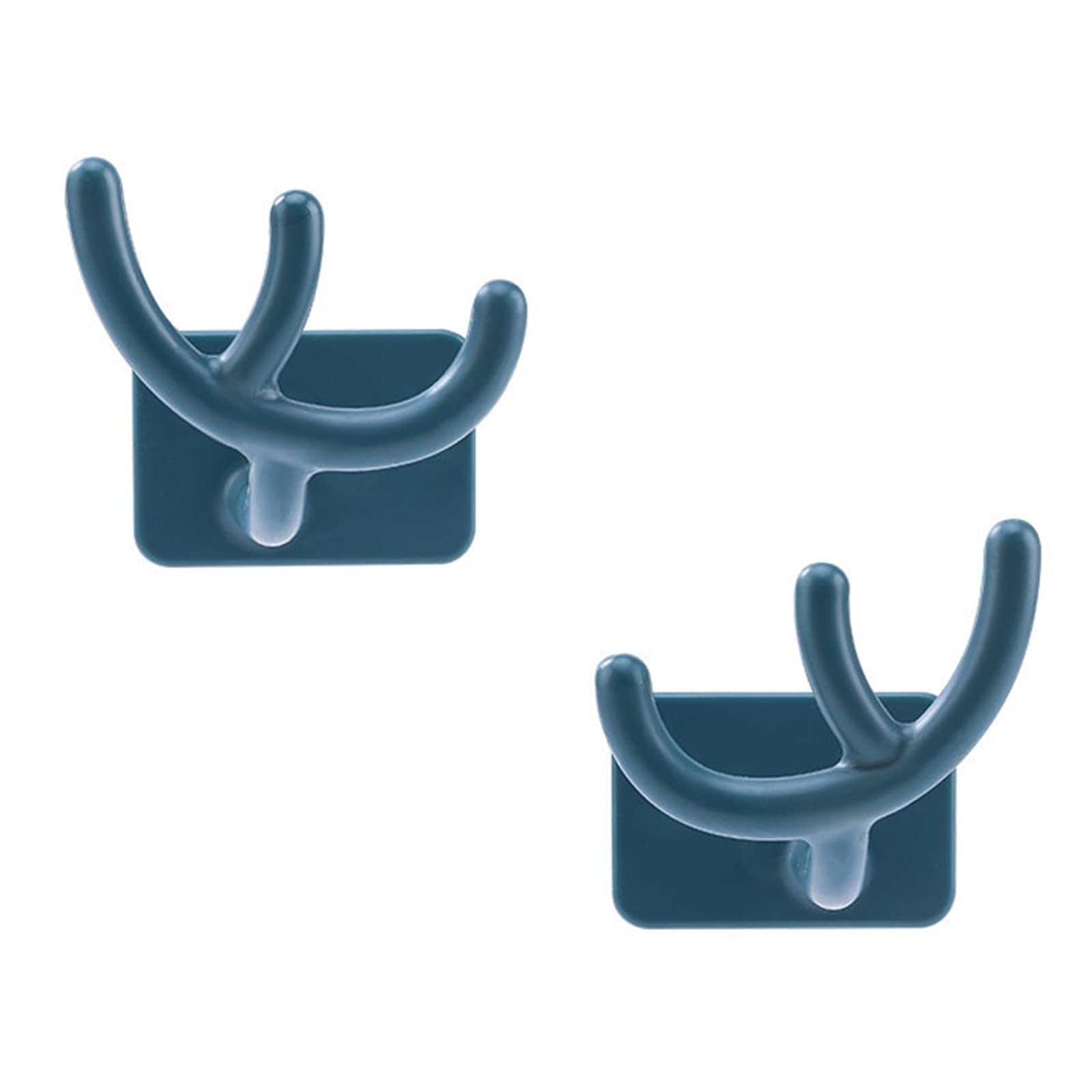 2 Pcs Hooks No Punching Pot Lid Organisers Multipurpose Wall Hooks