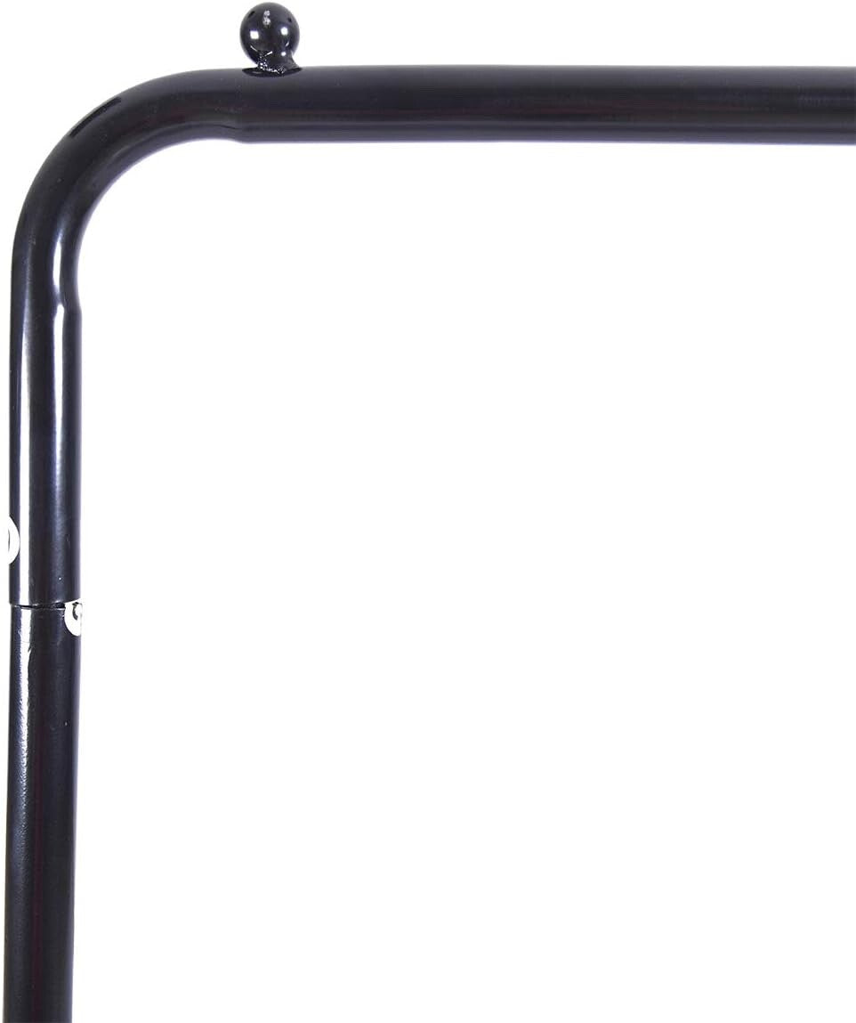 JURMERRY Metal Coat Rail Pipe Hanging Clothes Rail Heavy Duty Storage Shelf