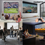 100" Motorised Projector Screen 4:3 HD 3D 4K 8K +1.2 Gain Remote Control