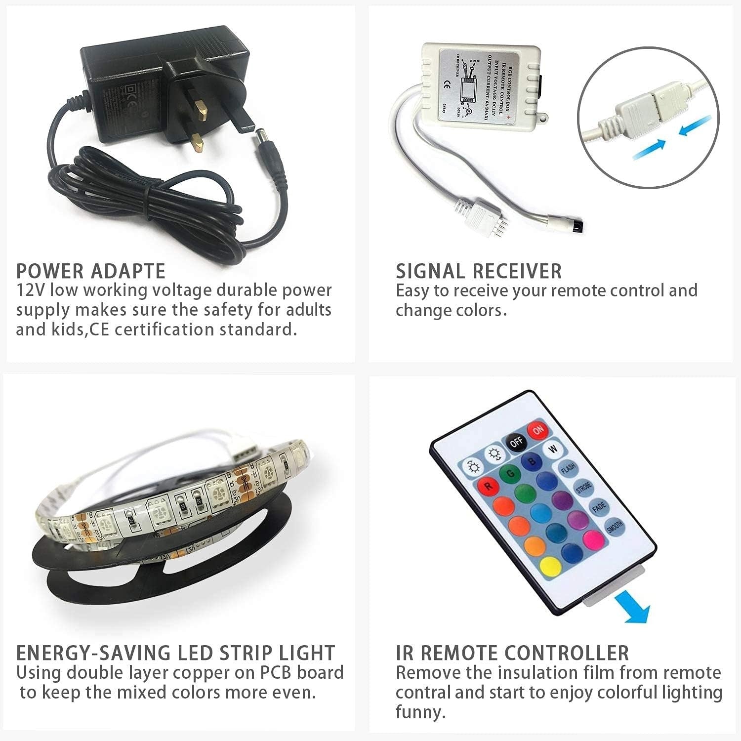 1200mm LED TV Stand White Gloss Cabinet Unit for 32-50 Inch TV Storage