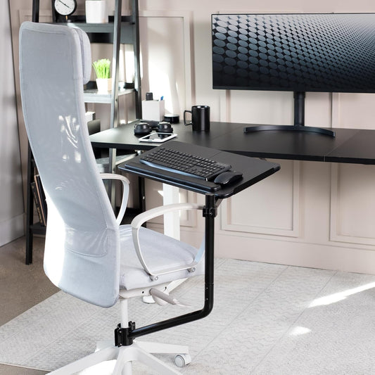 VIVO Office Chair Mounted 26 x 12 Inch Keyboard and Mouse Tray Ergonomic Tilt