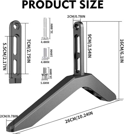 2Pcs Universal TV Stand Base Legs Mount Pedestal Feet Stand for 32-65 Inch TV