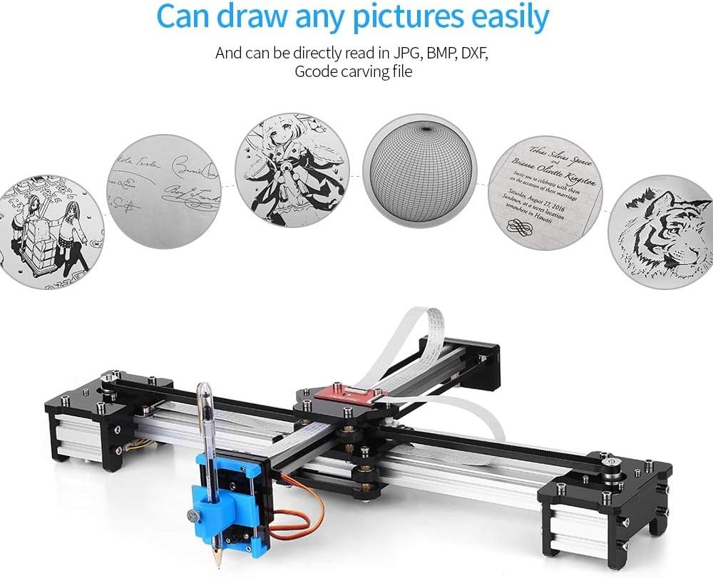 XY Plotter Pen Drawing Robot Machine Handwriting Kit 310x256mm 100-240V Bundle