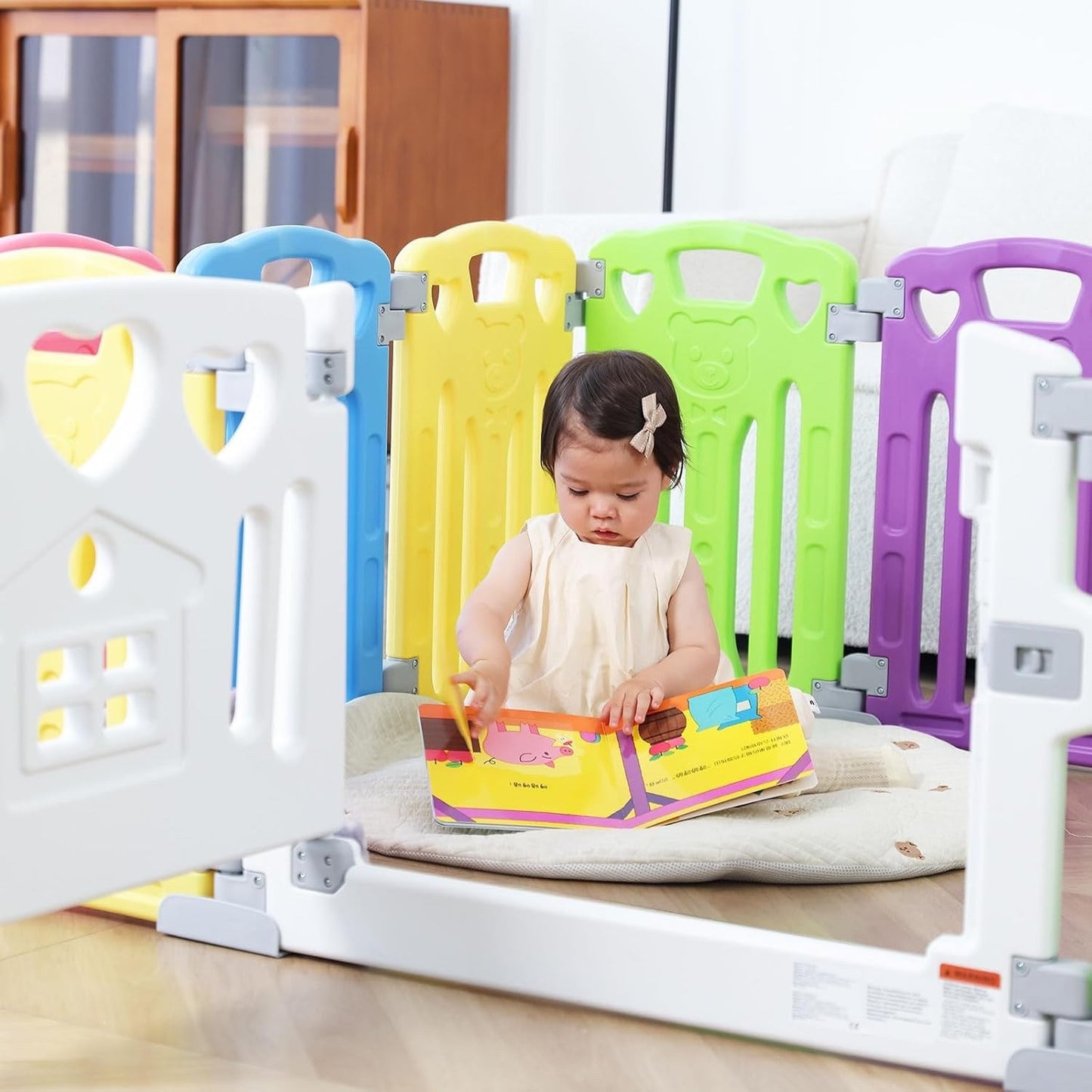 Baby Playpen Kids Activity Centre Safety Yard Indoor Outdoor 14 Panel Pen Set