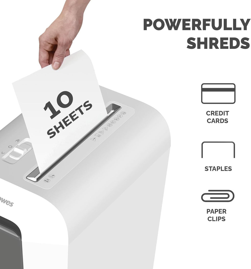 Fellowes Powershred LX65 Paper Shredder for Home Office White