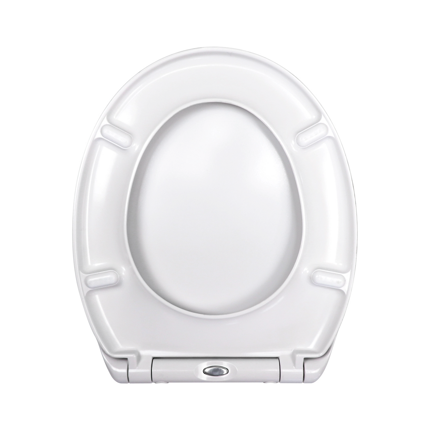 Oval Toilet Seat Duroplast Soft Close White Quick Release Easy Clean 44.5x37.5cm