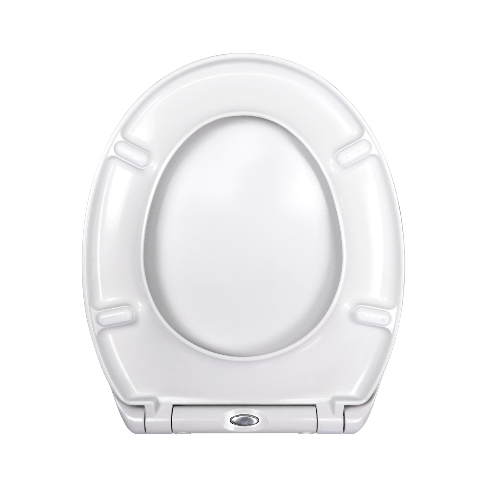 Oval Toilet Seat Duroplast Soft Close White Quick Release Easy Clean 44.5x37.5cm