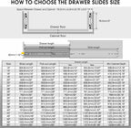 Extra Heavy Duty Drawer Runners Locking Full Extension 220kg