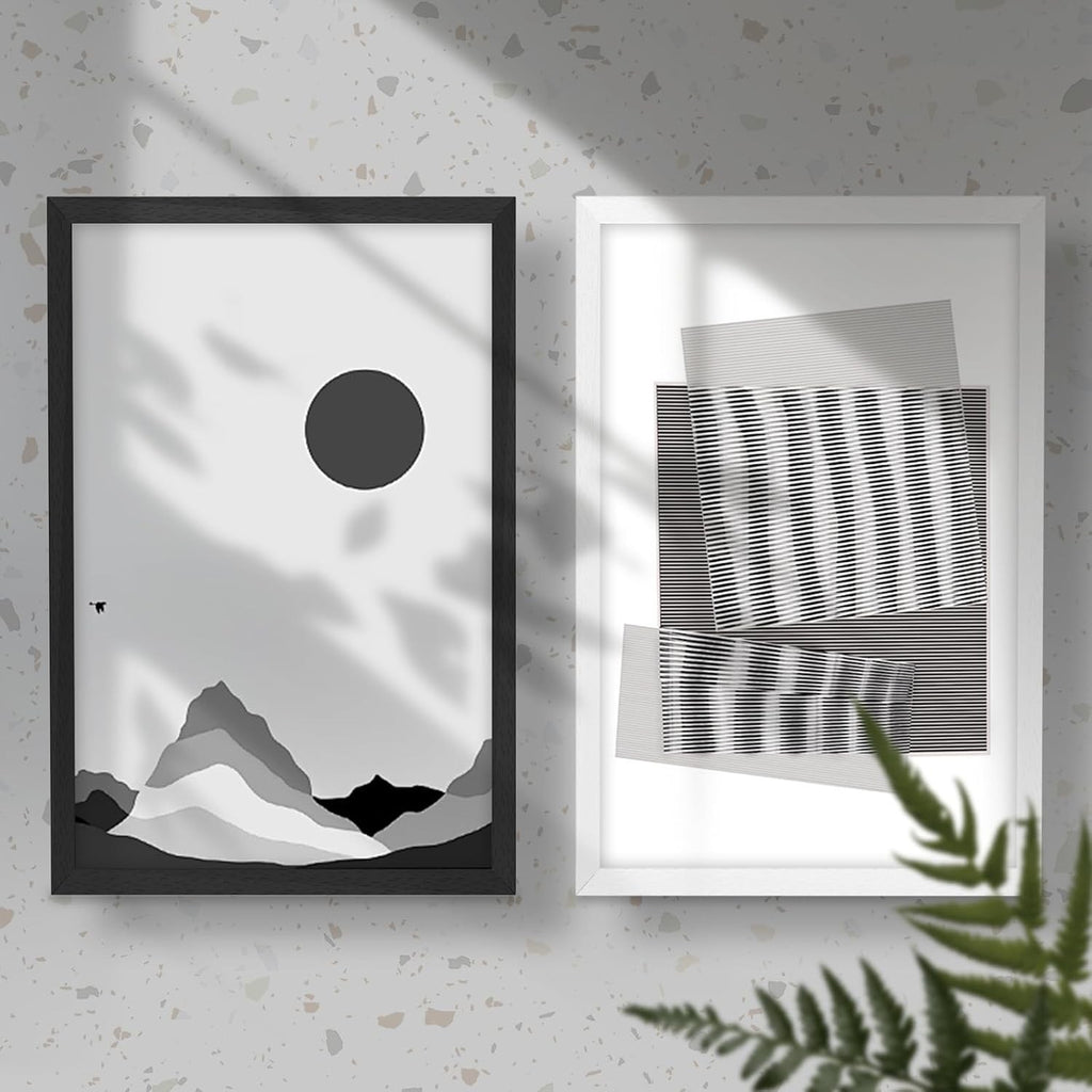 50x70cm Picture Frame Wooden Poster Frame White Acrylic Front Wall Mount