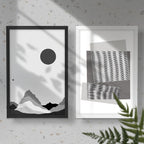 50x70cm Picture Frame Wooden Poster Frame White Acrylic Front Wall Mount