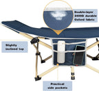 Extra Large Camping Bed Foldable Heavy Duty Camp Cot 550lb Carry Bag