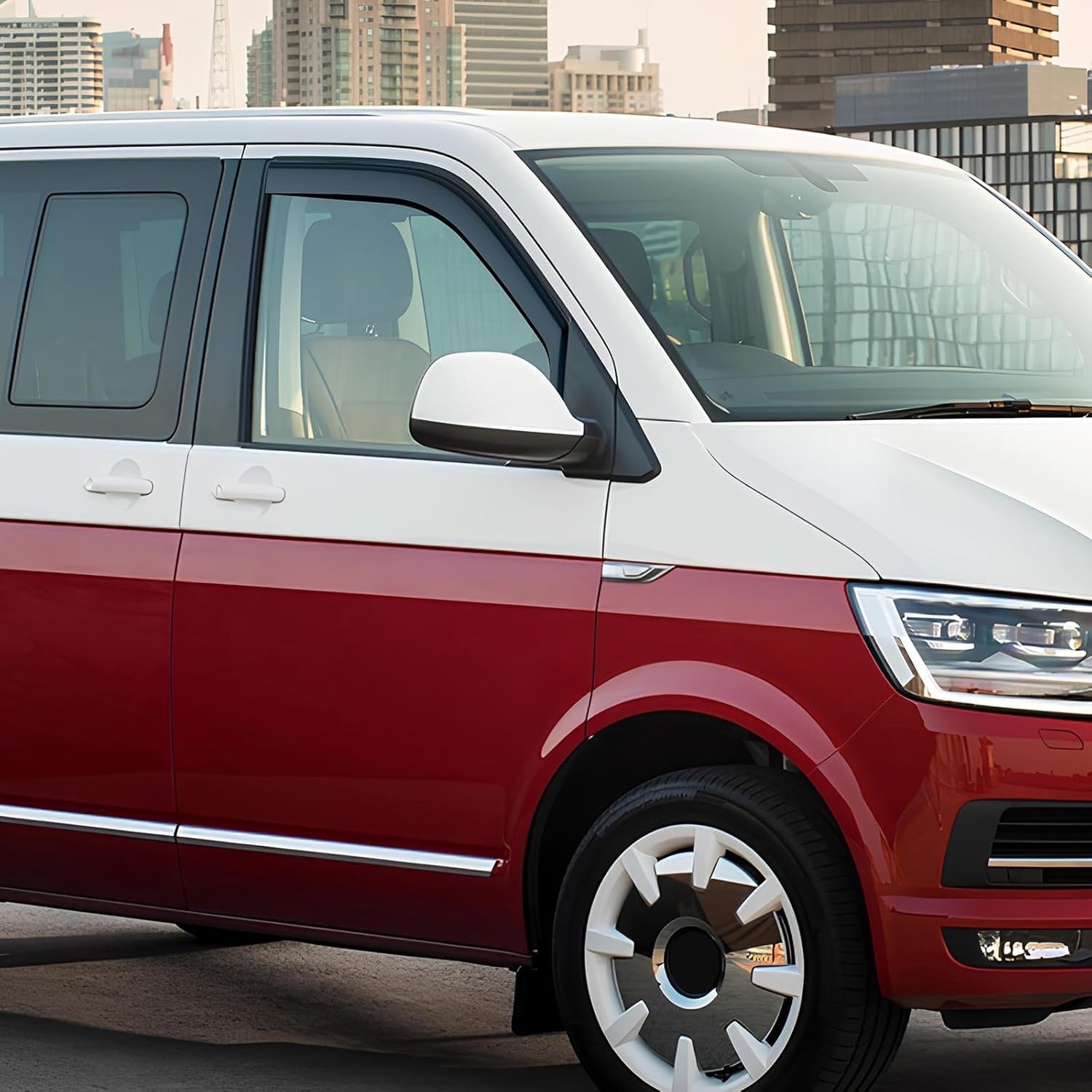 Window Wind Deflectors Rain Guards for VW Transporter T5 T6 2003-2024