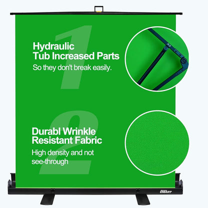 Green Screen 155x200cm w Stand Chroma Key Backdrop Photo Video Streaming