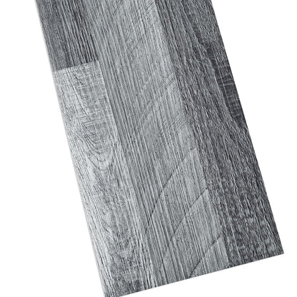 Vinyl Floor Tiles Self Adhesive Grey Wood Effect 90x15cm 36 Pack Waterproof PVC