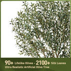 VeriNatural 240cm Artificial Olive Tree Large Faux Plant Indoor Outdoor