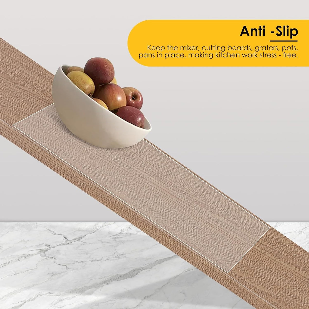 Silicone Worktop Protector Mat 60x90cm Clear Heat Resistant Non Slip Kitchen