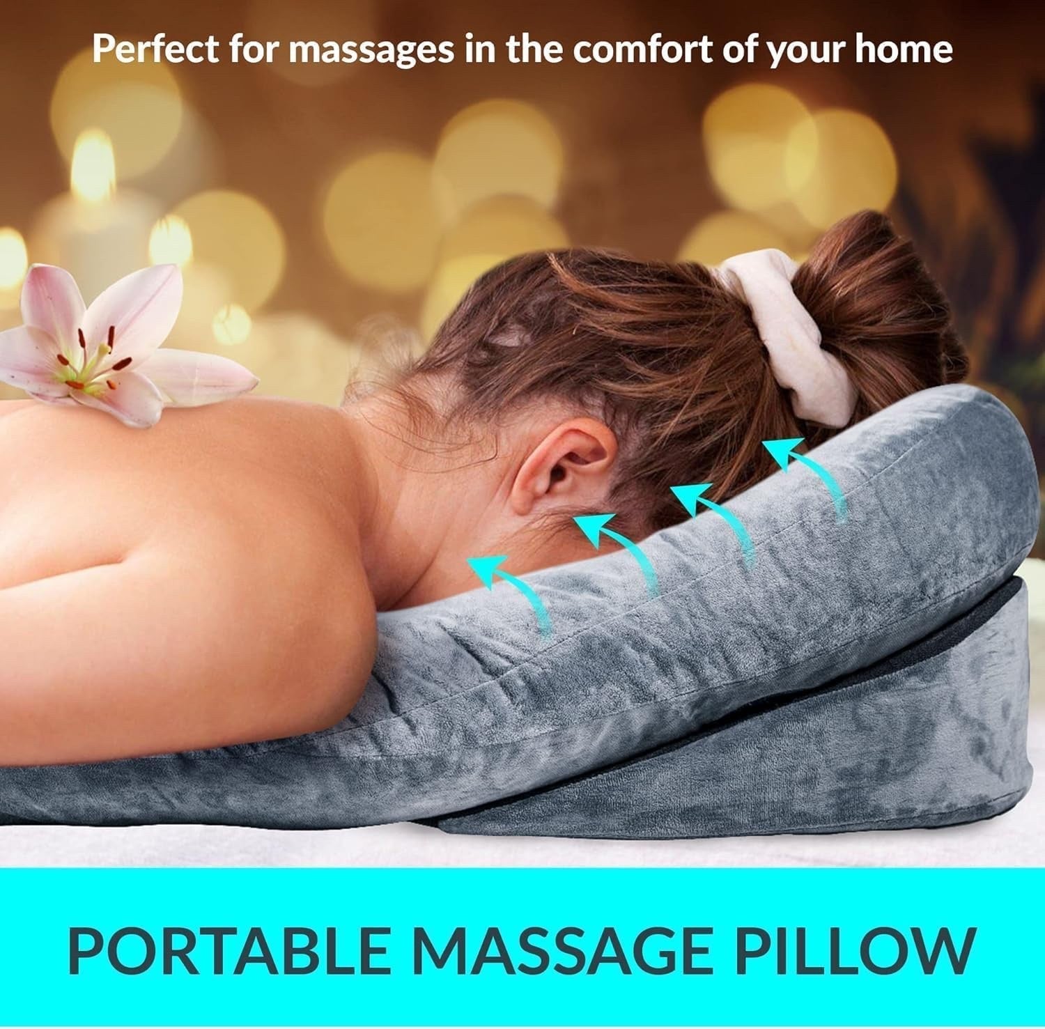 Vitrectomy Face Down Recovery Pillow Adjustable Stand with Chest Pad – Grey