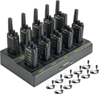 Retevis RT668H PMR446 Walkie Talkies 10 Pack Black Hidden Display USB-C 10-Way