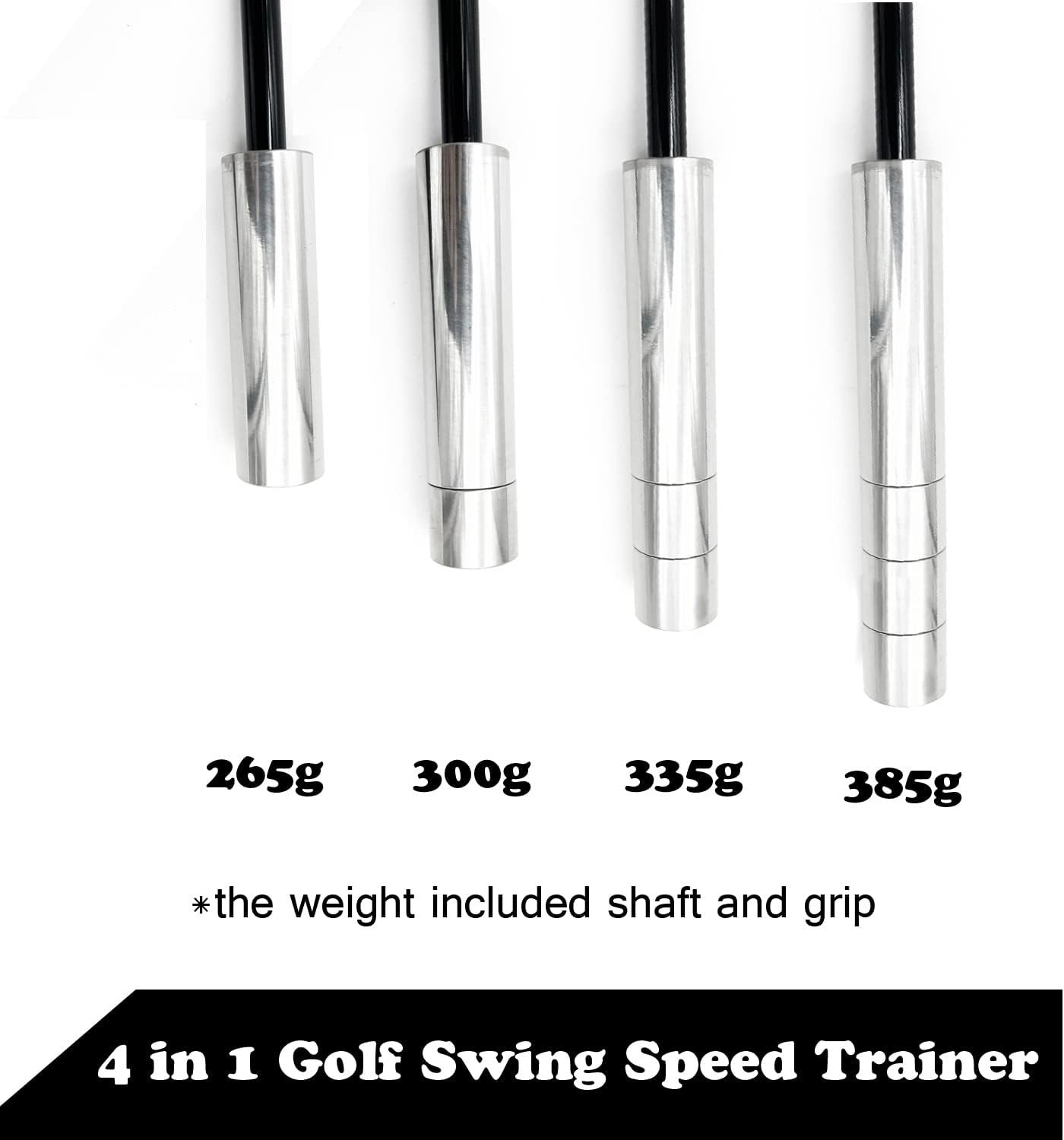 4 in 1 Adjustable Golf Swing Speed Trainer Weighted Overspeed Training Stick