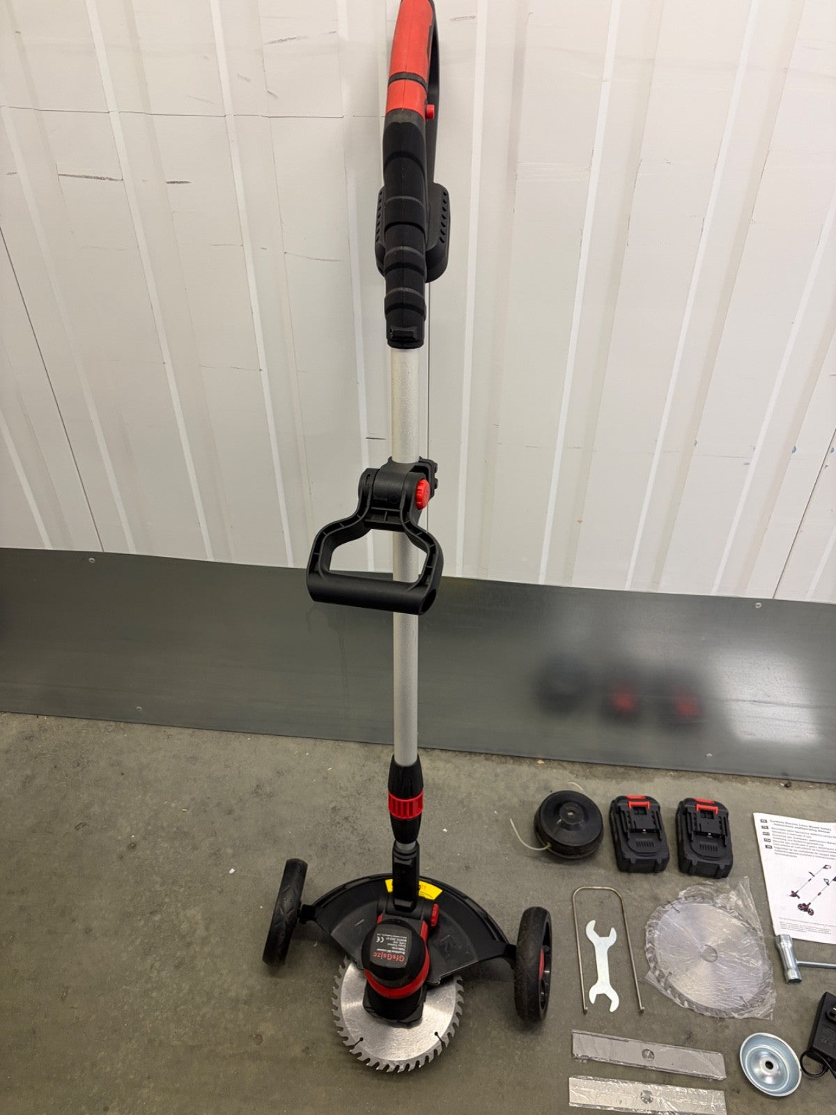 Cordless Grass Strimmer Wire Trimmer Metal Blades Garden Cutter Tool