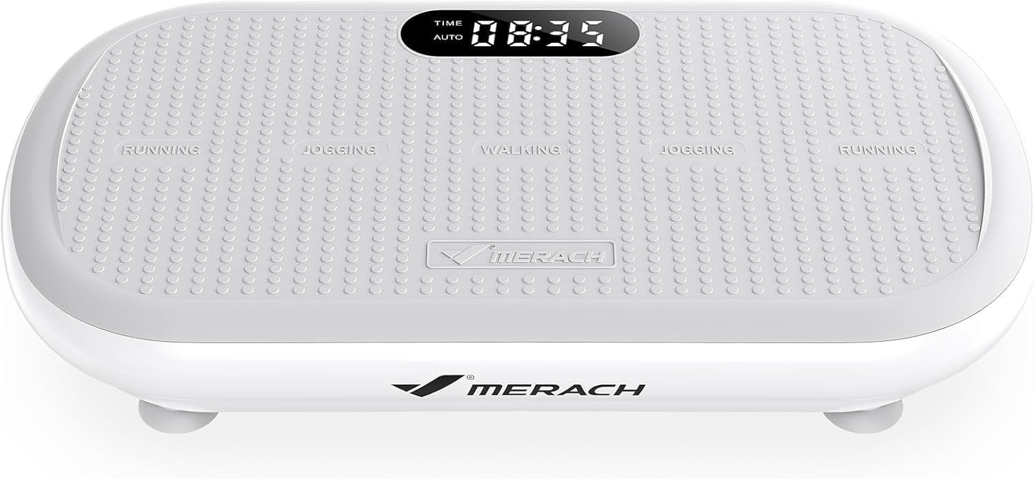 Merach 2440 Vibration Plate Exercise Machine 13mm Amplitude 200kg Bluetooth Grey