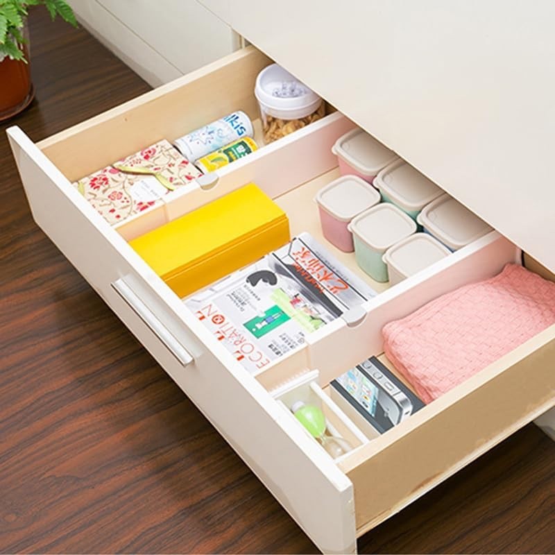AFLOS Adjustable Drawer Divider Drawer Divider Organisers 27.5-44cm