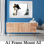 A1 Picture Frame Set of 3 with Mount for A2 Poster Photo Display