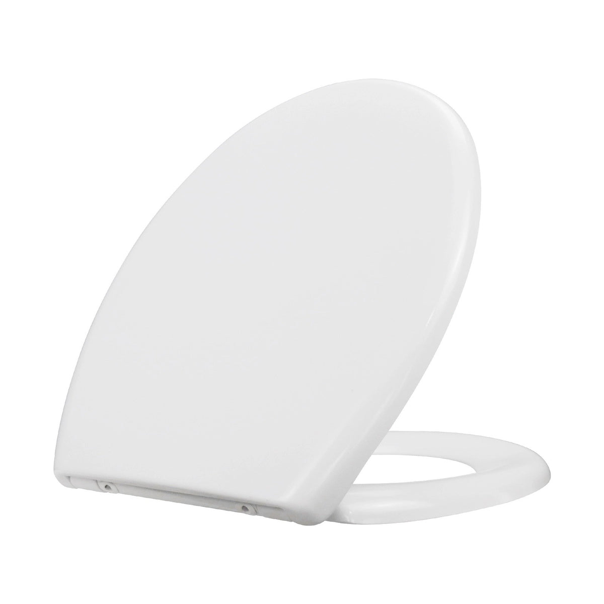 Oval Toilet Seat Duroplast Soft Close White Quick Release Easy Clean 44.5x37.5cm