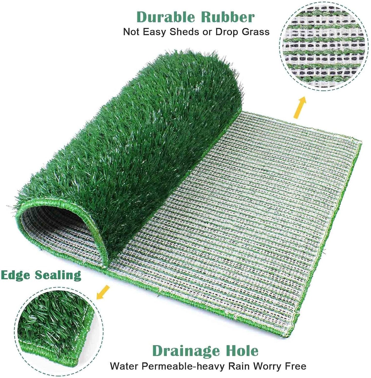 Dog Toilet Grass Pad XL 76x51 Puppy Training Tray Indoor Pet Potty Turf