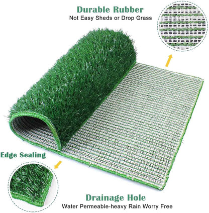 Dog Toilet Grass Pad XL 76x51 Puppy Training Tray Indoor Pet Potty Turf