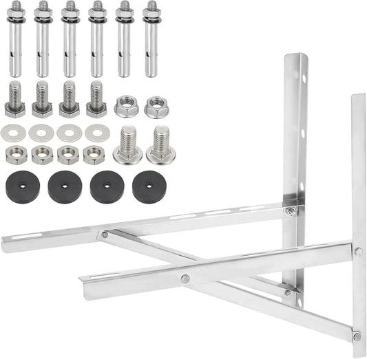 Air Conditioner Wall Brackets 250kg Stainless Steel Mini Split AC Outdoor Mount