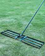 Stainless Steel Lawn Leveling Rake 45x10in Plate Adjustable Handle Tool