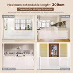 Extra Wide Retractable Stair Gate 300cm Baby Pet Safety Barrier Indoor