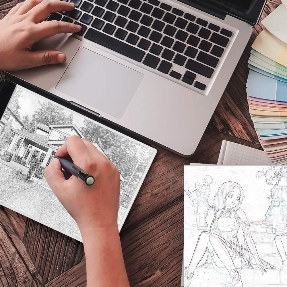 BTGGG Portable LED A4 Light Box Adjustable 3-Levels Brightness Light Pad Drawing
