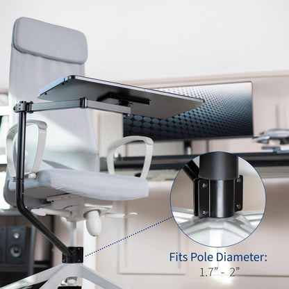 VIVO Office Chair Mounted 26 x 12 Inch Keyboard and Mouse Tray Ergonomic Tilt