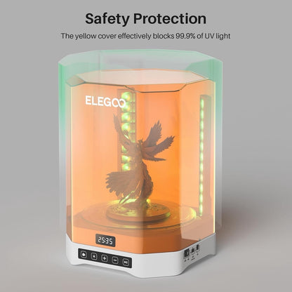 ELEGOO Mercury Plus V3.0 Wash and Cure Station Large for LCD Resin 3D Printer